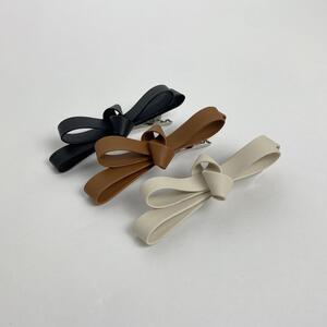 [2023New] 가죽 리본 집게핀 (Leather Ribbon Tongs Pin)